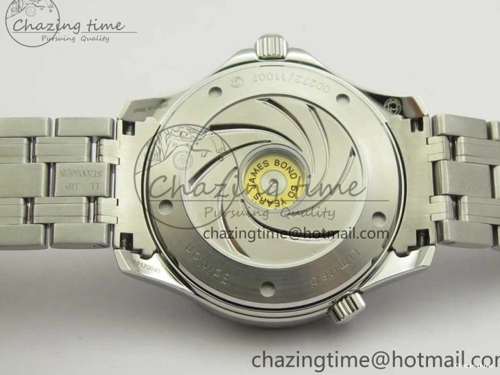 0424 Seamaster 300M Chronometer SS “007” Limited Edition OMF 1:1 Best Edition on SS Bracelet A2824 (Black Balance Wheel) V Seasonal 7952